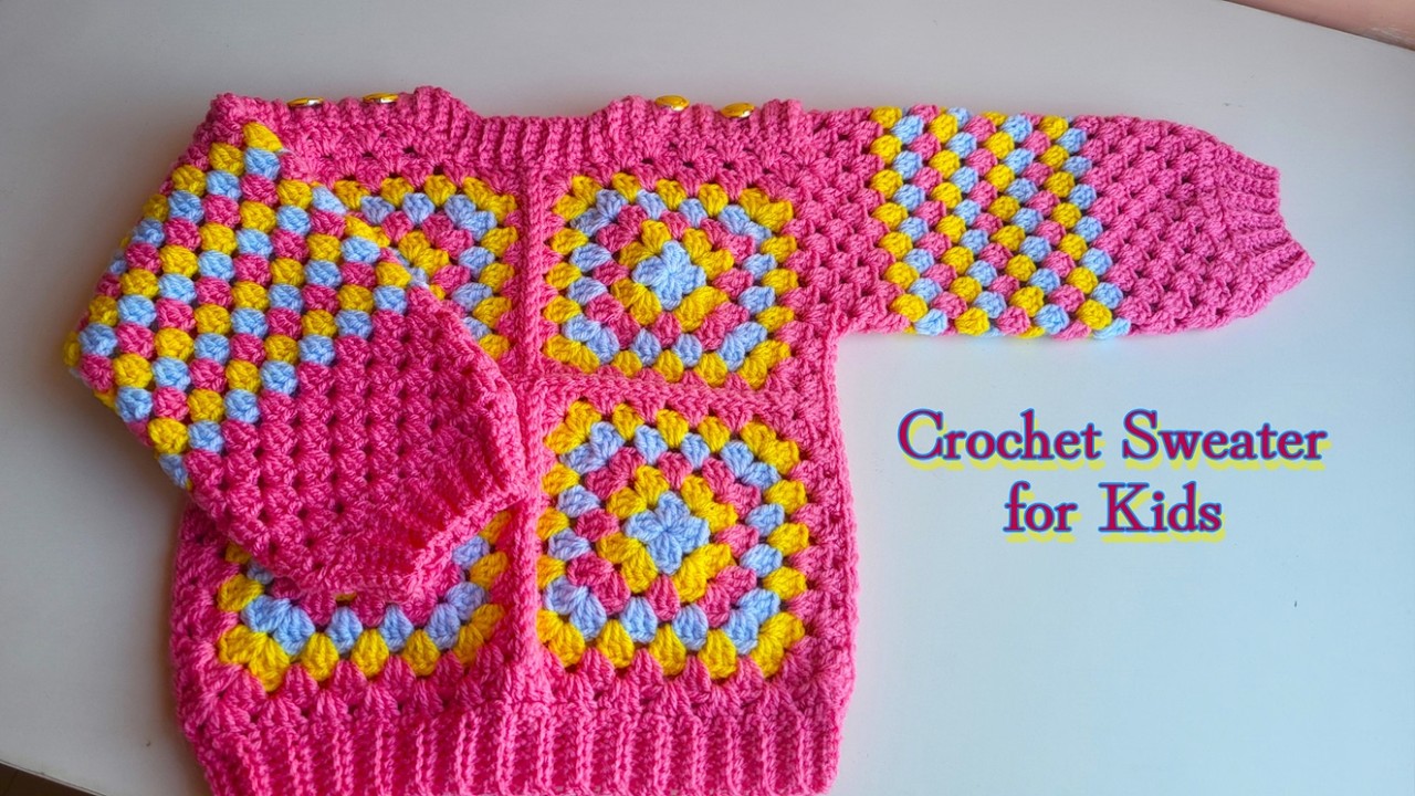 (Part 2) Crochet Sweater for Kids | Special Handmade Design | #tutorial