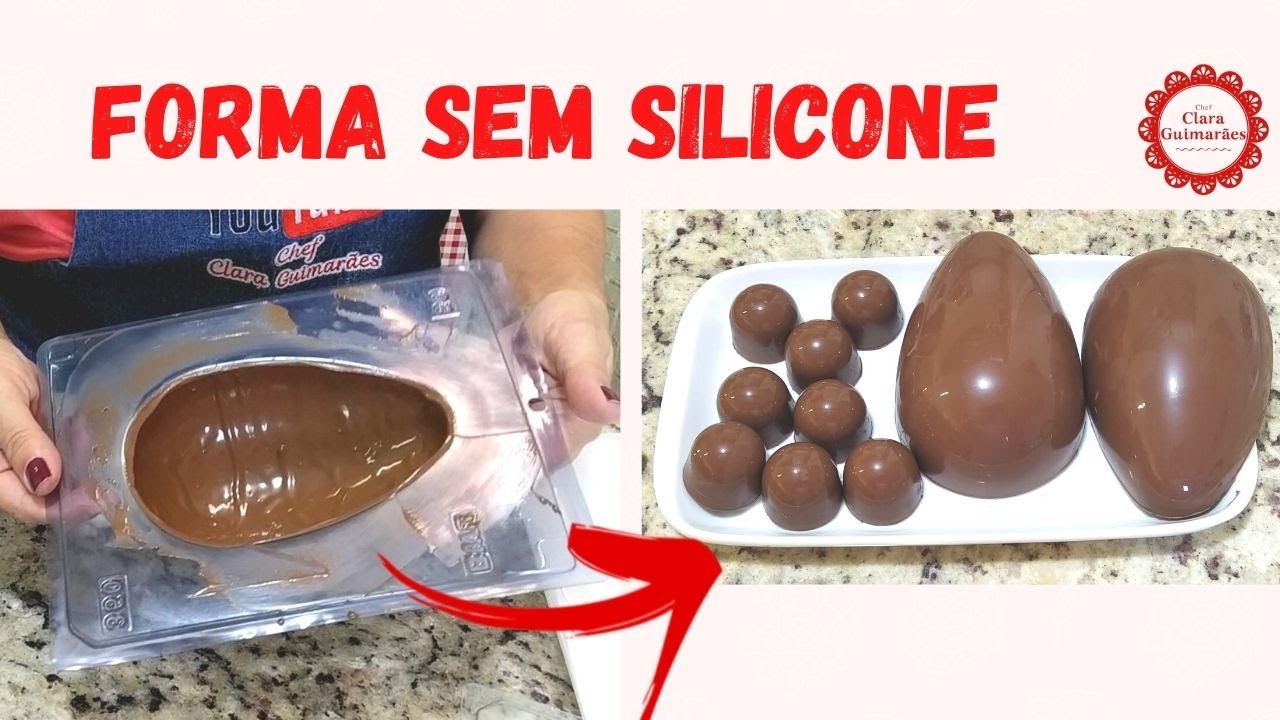 Ovos de Páscoa na forma SEM SILICONE * Passo a passo com bombons recheados