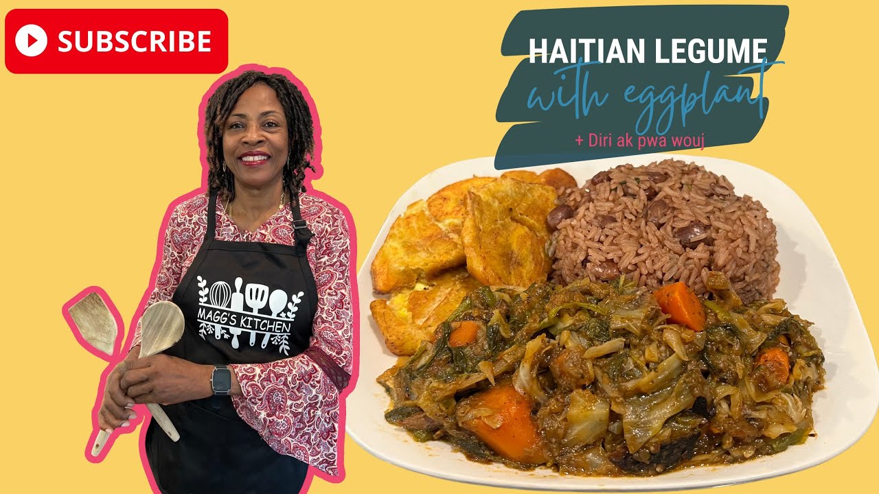 Haitian Legume Recipe | Legume with Beef | Legume with Eggplant | Diri Ak Legume | Diri ak Pwa Wouj