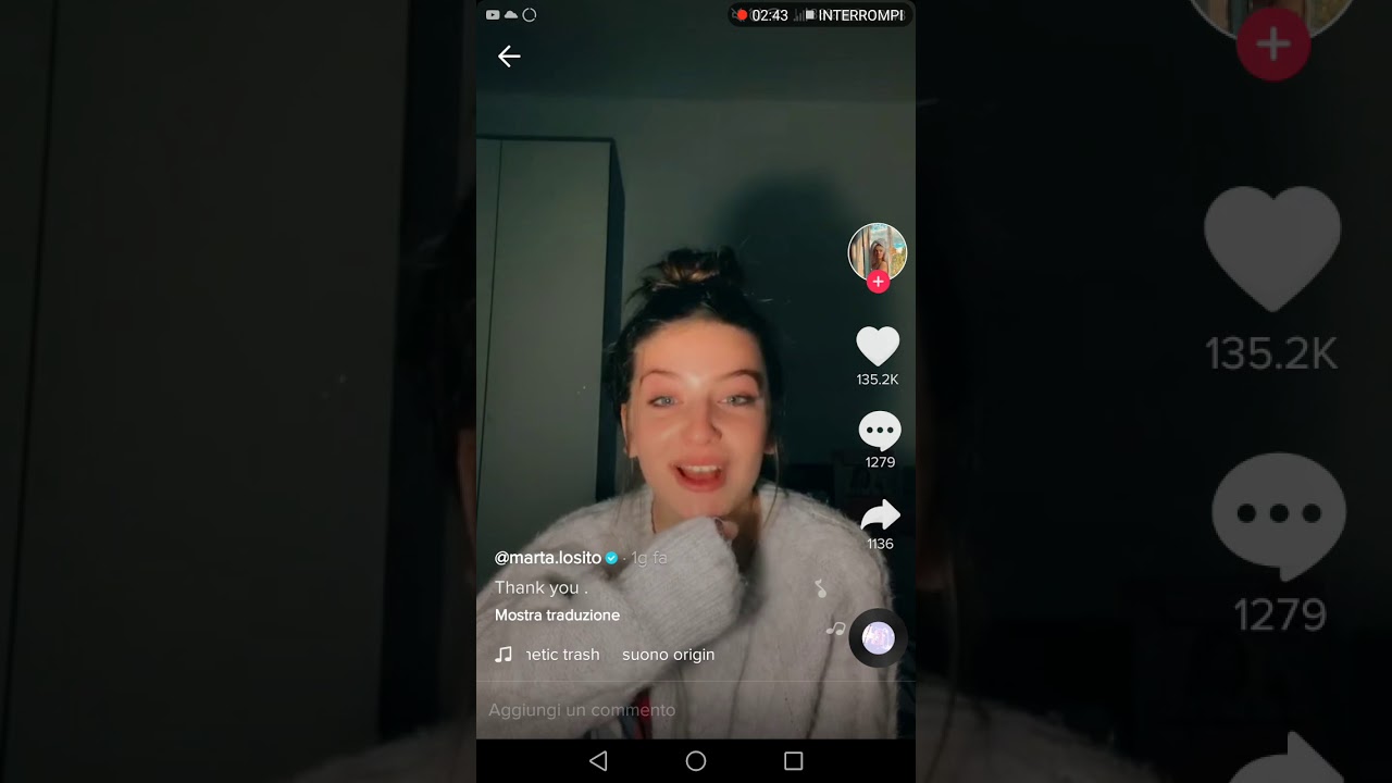 Marta Losito ultimi tik tok