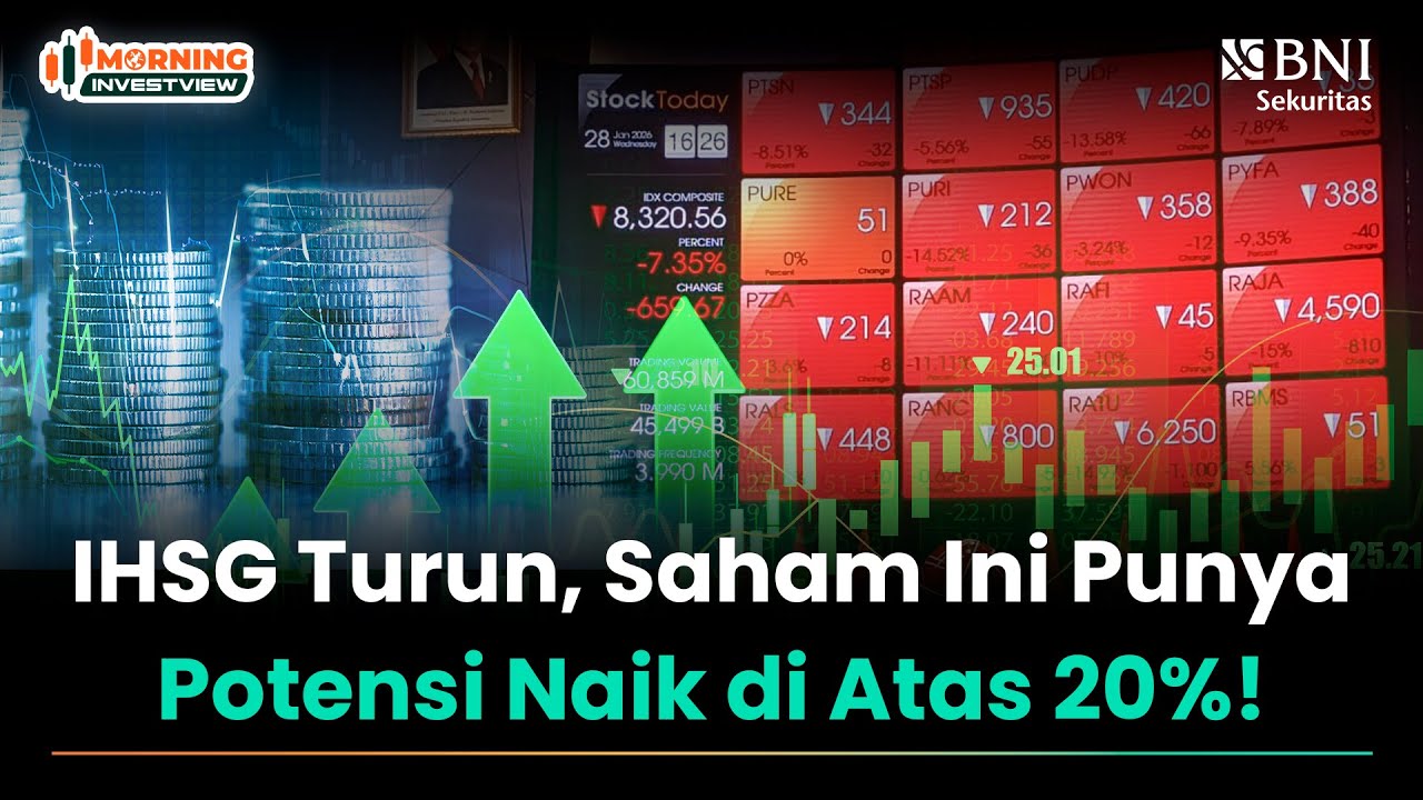 IHSG TURUN, SAHAM INI PUNYA POTENSI NAIK DIATAS 20%!