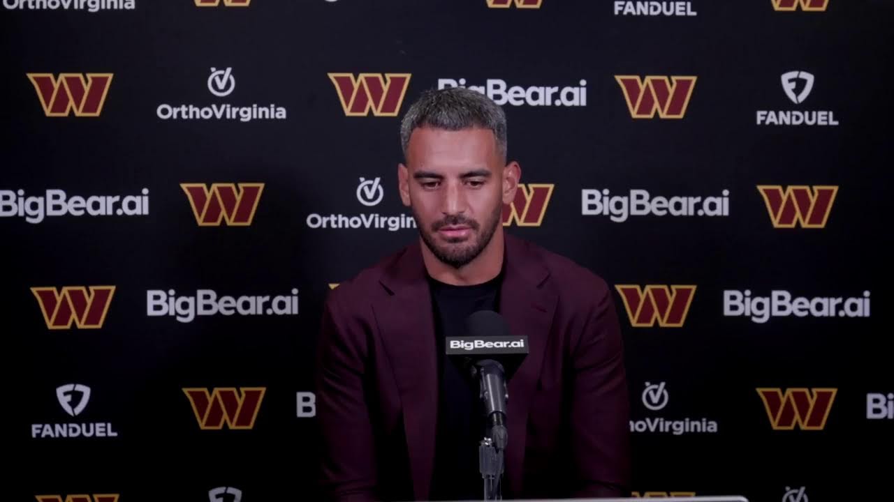 LIVE: QB Marcus Mariota Speaks to the Media After Re-Signing | Washington Commanders