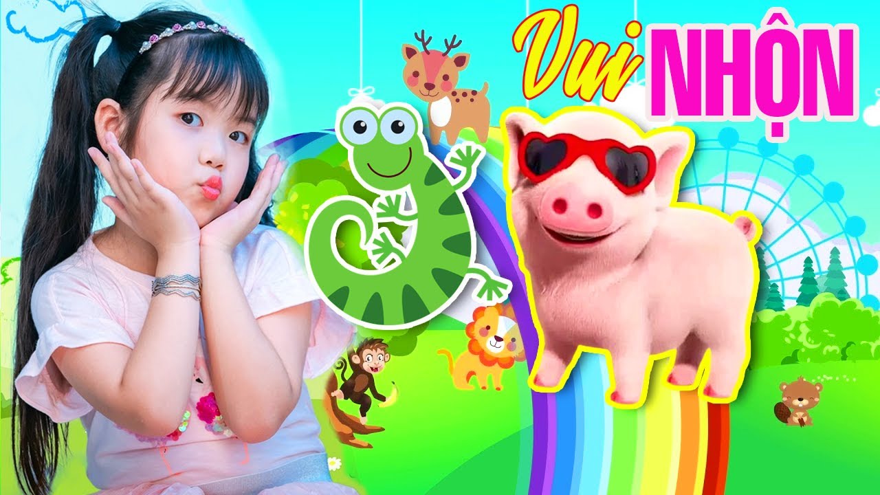 Liên Khúc Con Heo Đất 🐖 Hai Con Thằn Lằn Con 🐸 Con Cào Cào - Nhạc Thiếu Nhi Vui Nhộn