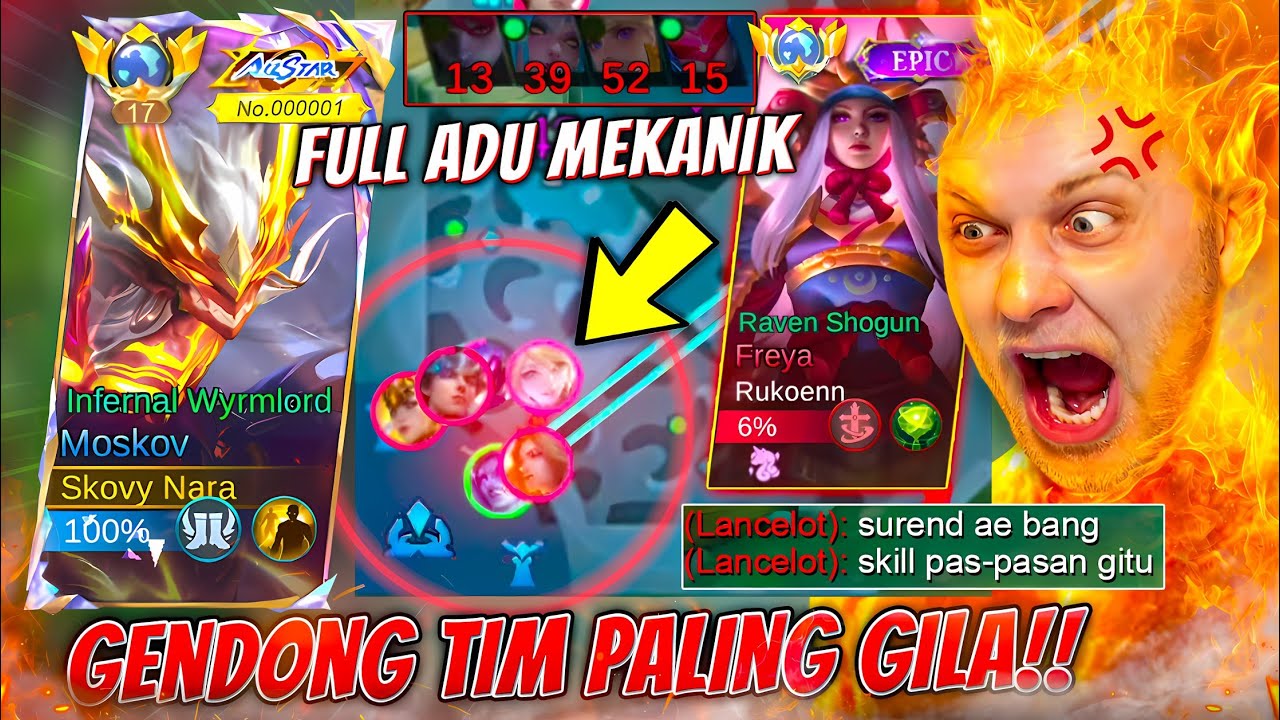 LATE GAME FULL ADU MEKANIK! MATCH NGERI GLOBAL MOSKOV GENDONG TIM! HARD GAME PARAH ~ MLBB