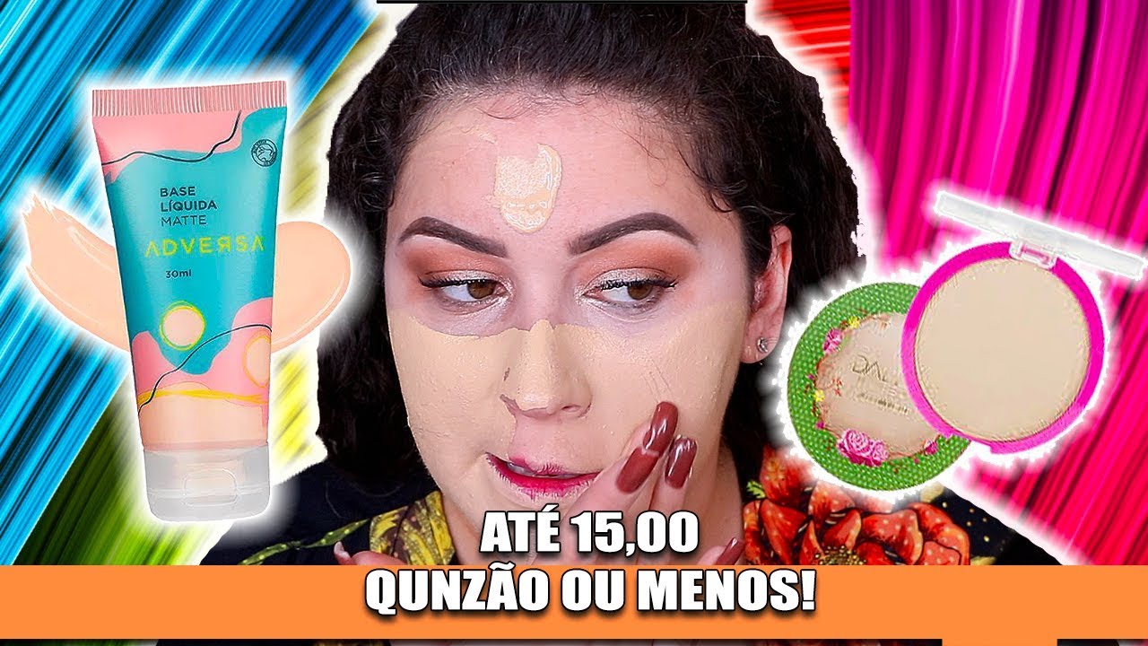 MAQUIAGEM COM PRODUTOS ATÉ R$15,00 OU MENOS AI QUE LOUCURA! | Duda Fernandes