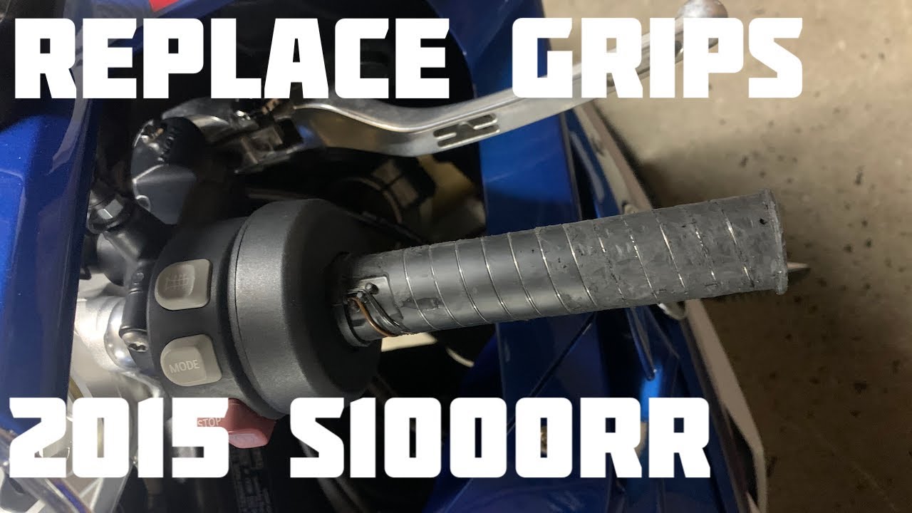 Replacing The Grips On A 2015 BMW S1000RR With Heated Grips
