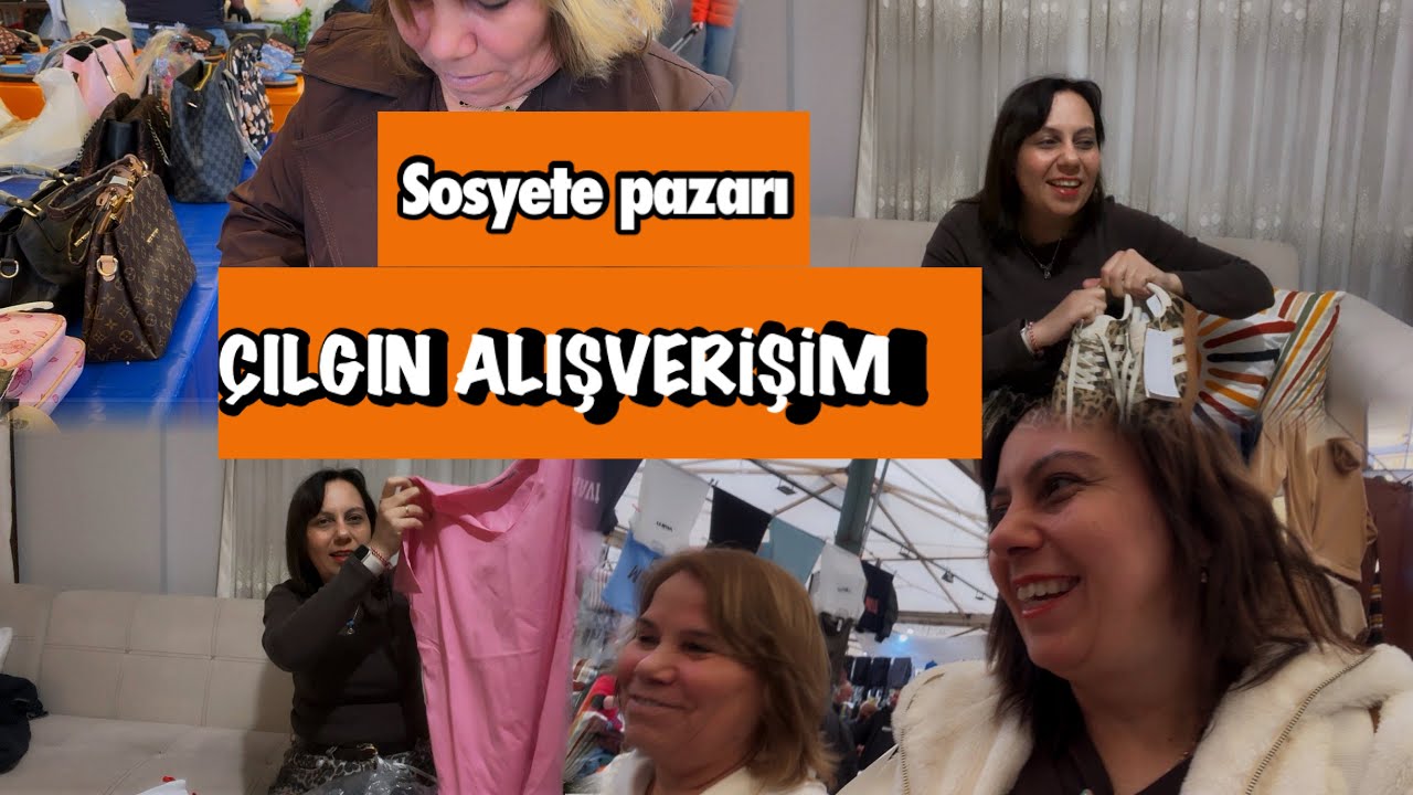 BOSTANLI SOSYETE PAZARINI ANNEMLE ALAN TALAN ETTİK🥰NE ALIRSAN 100 TL 🤑2000 TL ALIŞVERİŞ NELER ALDIM?