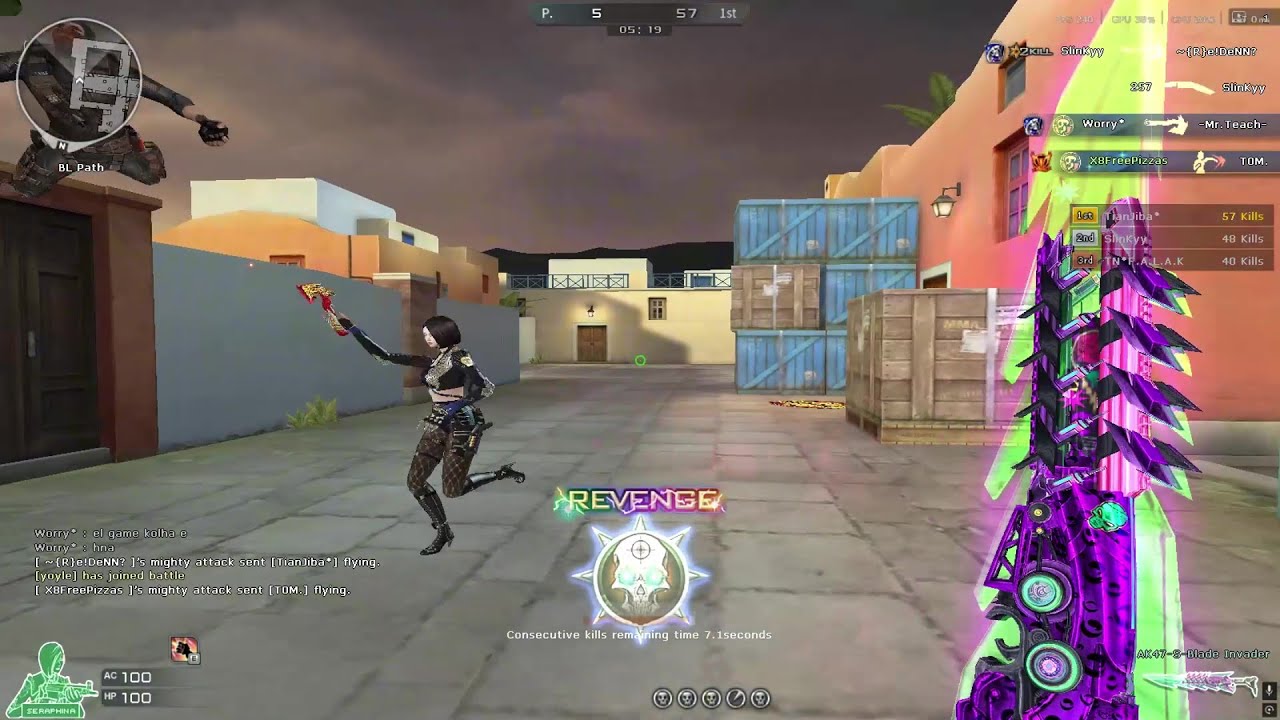 Crossfire Ak47-SBlade Invader Melee  FFA