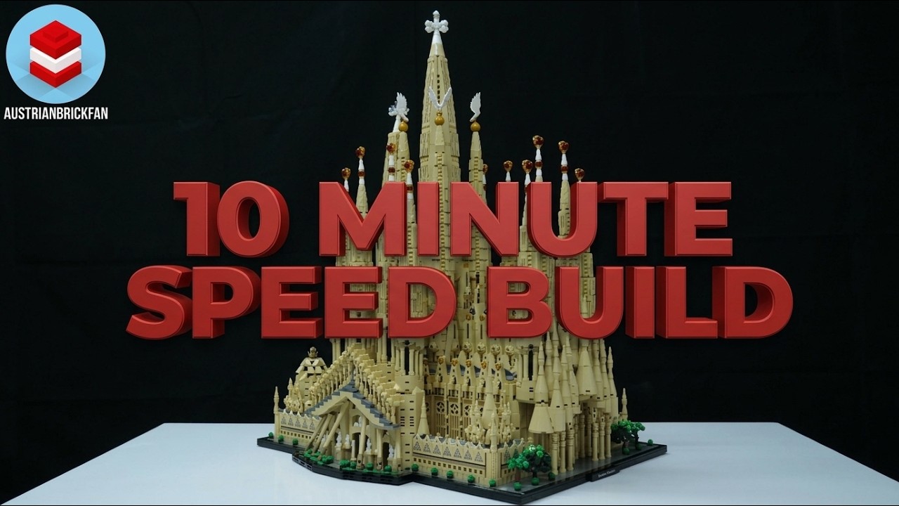 LEGO Sagrada Familia Speed Build in less than 10 Minutes