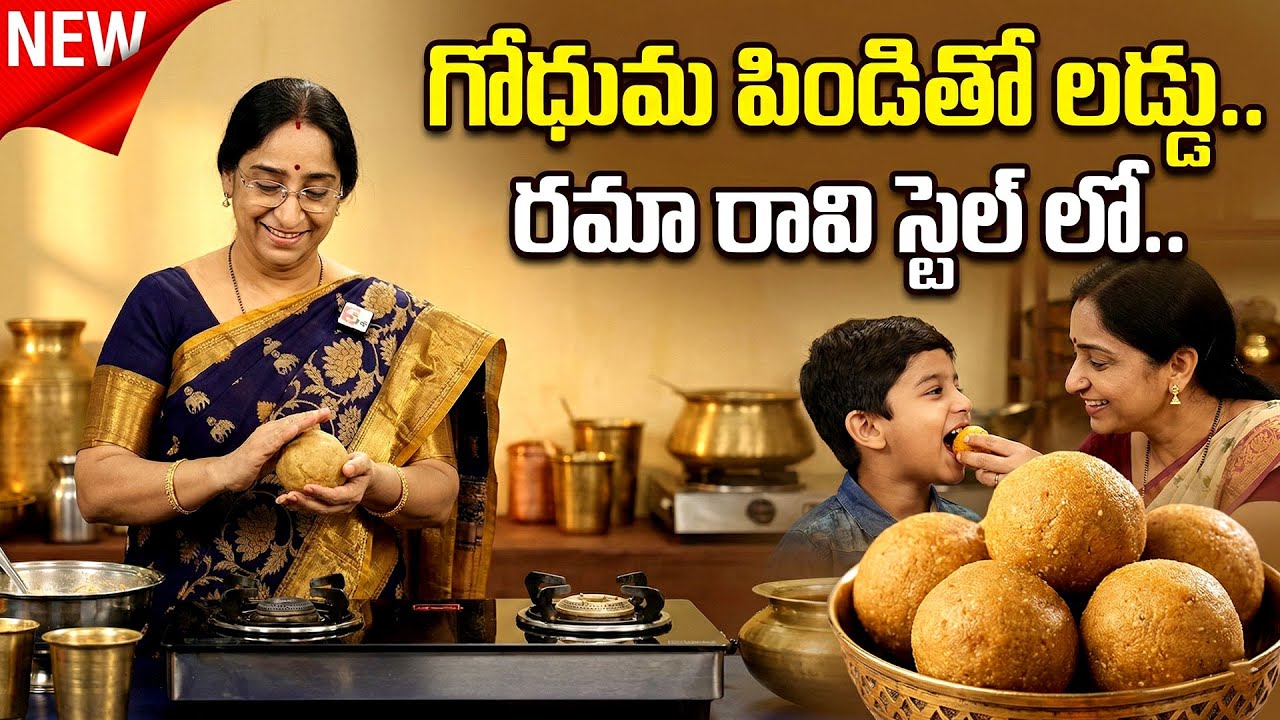 How to Make Whole Wheat Flour Laddu | Healthy Sweet | Weight Friendly Sweet | Ramaa Raavi