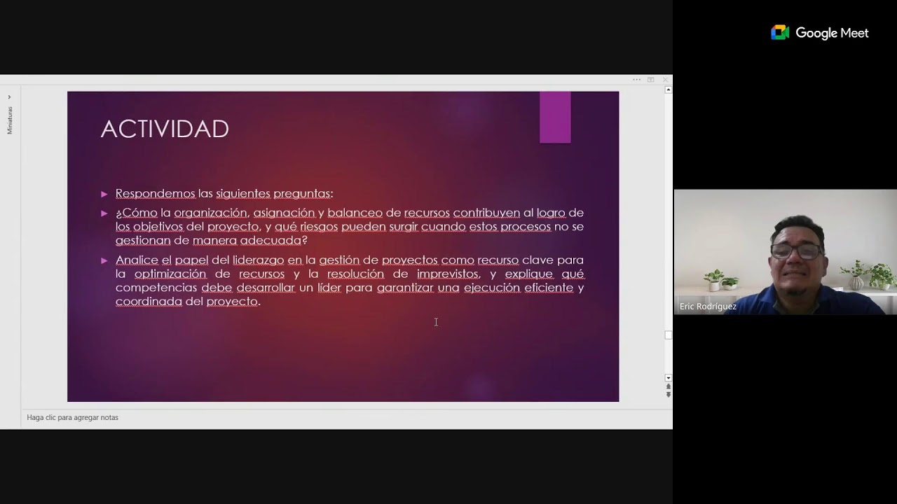 ADM Y SUP DE LA EDUC A23 (ADMINISTRACIÓN DE PROYECTOS - ERIC RODRÍGUEZ) RECURRENTE