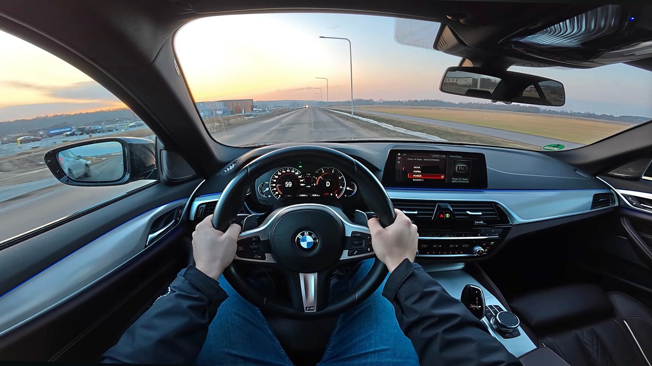 BMW G30 530D M-Sport B57 195kW xDrive POV Test Drive