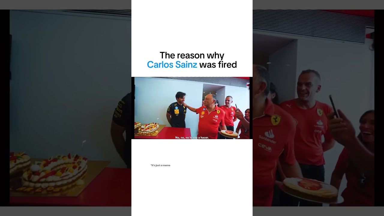 Why Carlos Sainz was Fired from Ferrari (meme) #formula1 #ferrari #carlossainz #race #f1