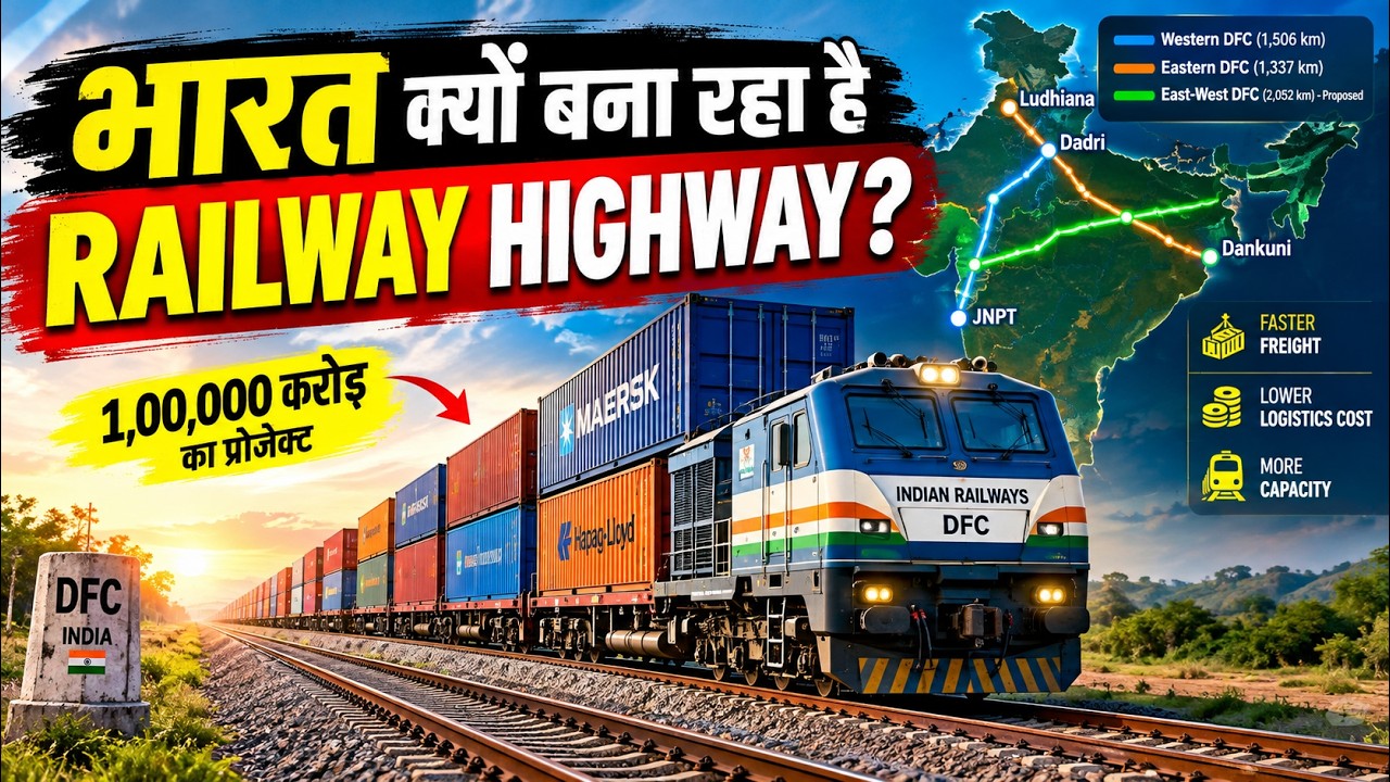 Why Is India Building a RAILWAY HIGHWAY? #railway #infrastructure #freightcorridor #thedraft