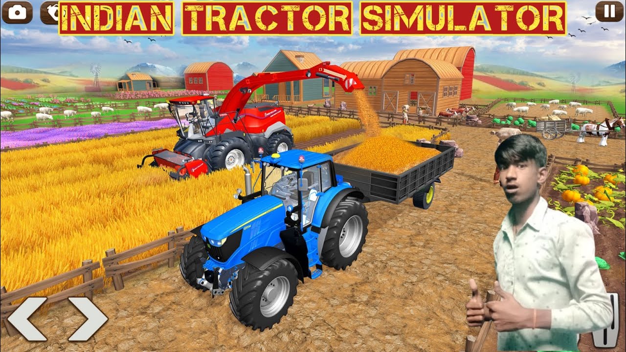 INDIAN TRACTOR SIMULATOR GAME FARMING NEW UPDATE #gaming #tractor #video #jk alpha