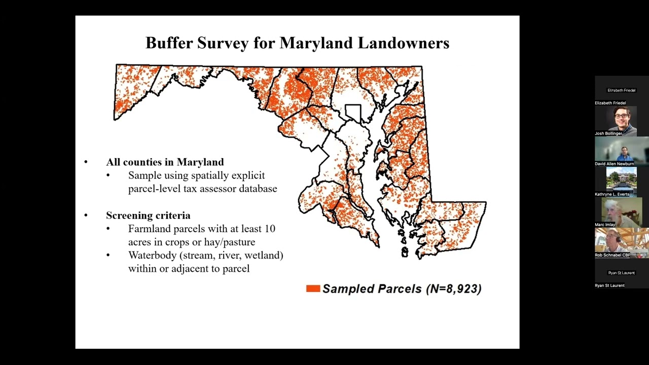Riparian Forest Buffers in Maryland