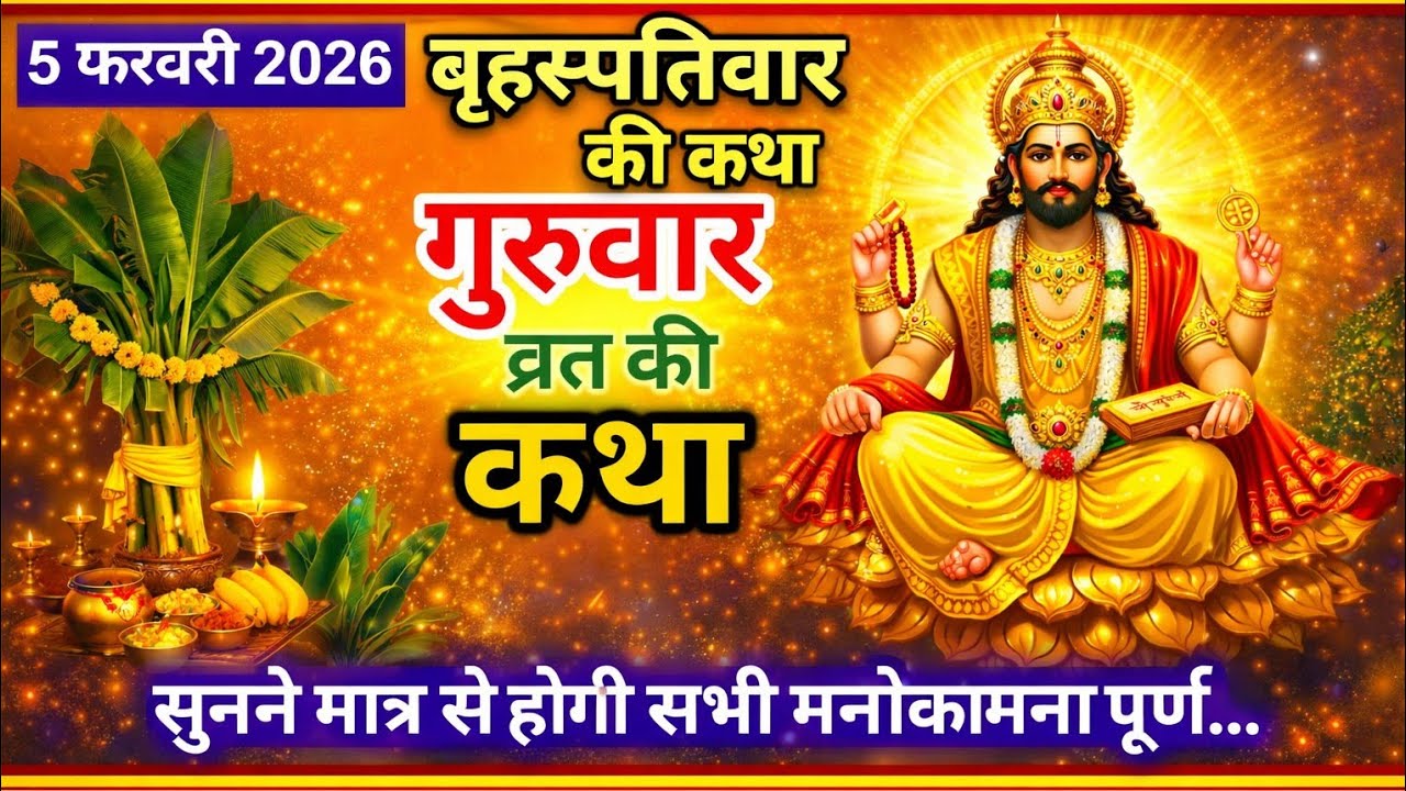 बृहस्पतिवार व्रत कथा | Guruvar Vrat Katha | Brihaspativar Vrat Katha | Brihaspatidev vrat katha 