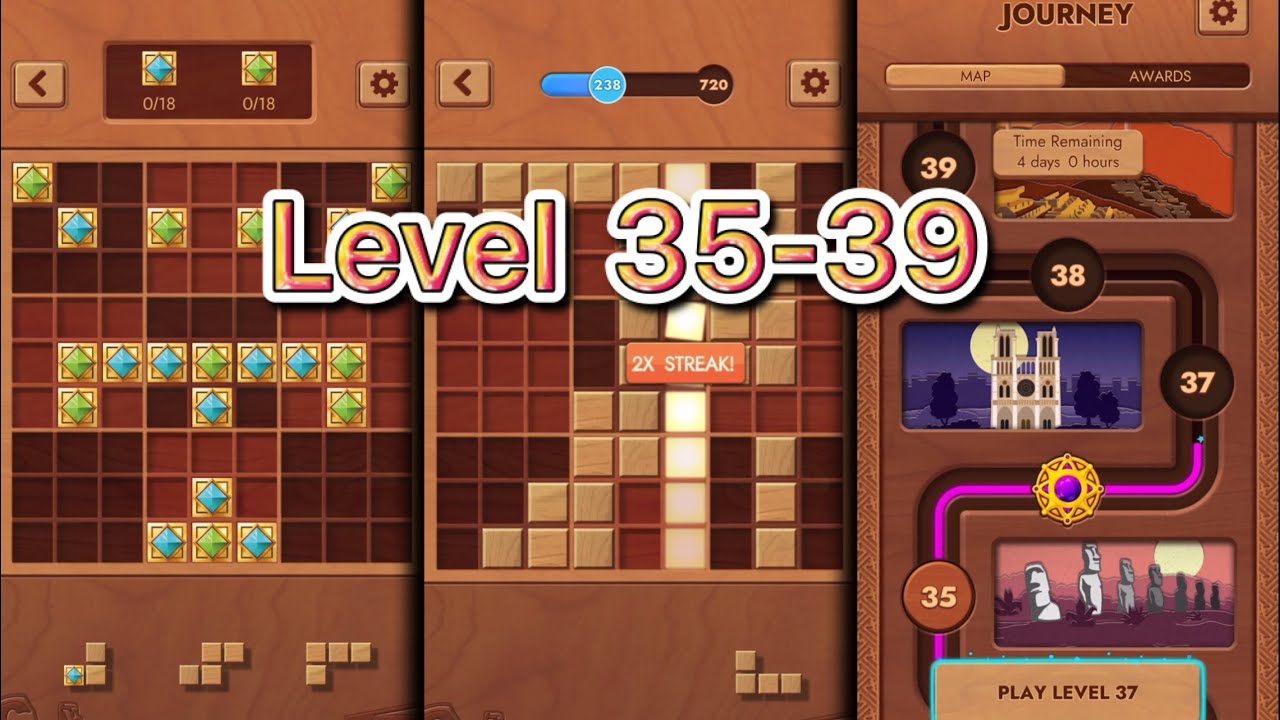 Woodoku level 35 36 37 38 39 Journey Gameplay Walkthrough iOS Android