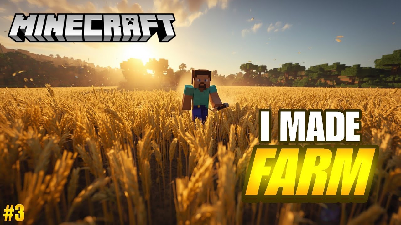 Minecraft Gameplay #3 | Finally i Made My Own Farm 