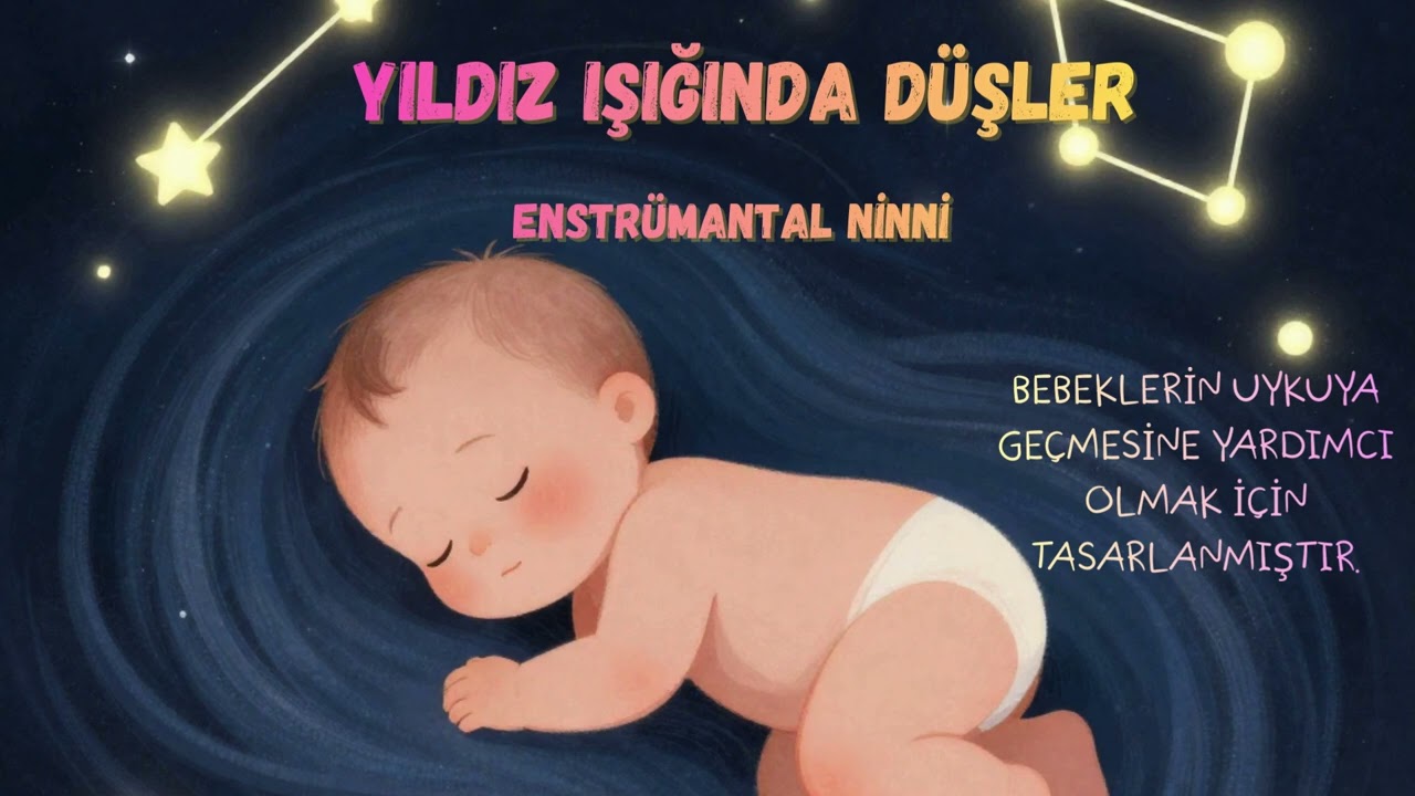 Yıldız Işığında Düşler ✨ Bebekleri Hayaller Ülkesine Götüren Sihirli Ninni | Starlit Dreams (432Hz)