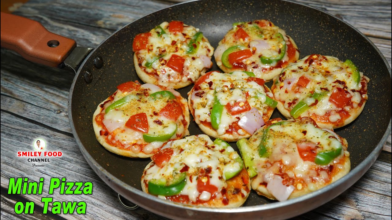 बच्चो को सबसे ज्यादा पसंद आने वाला मिनी पिज़्ज़ा घर के तवे पर बनाये Kids Special Pizza Recipe on Tawa