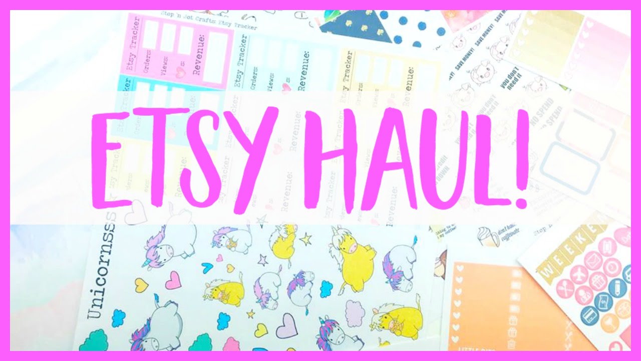Etsy Sticker & Inserts Haul ★ Evie Lou & Co, Stop 'n Jot Crafts & MORE!