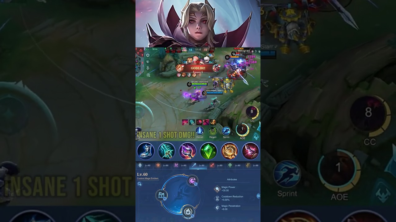 Cecilion Insane One Shot Damage Build (Part 10) - MLBB #gameplayproplayer #cecilion #MLBB
