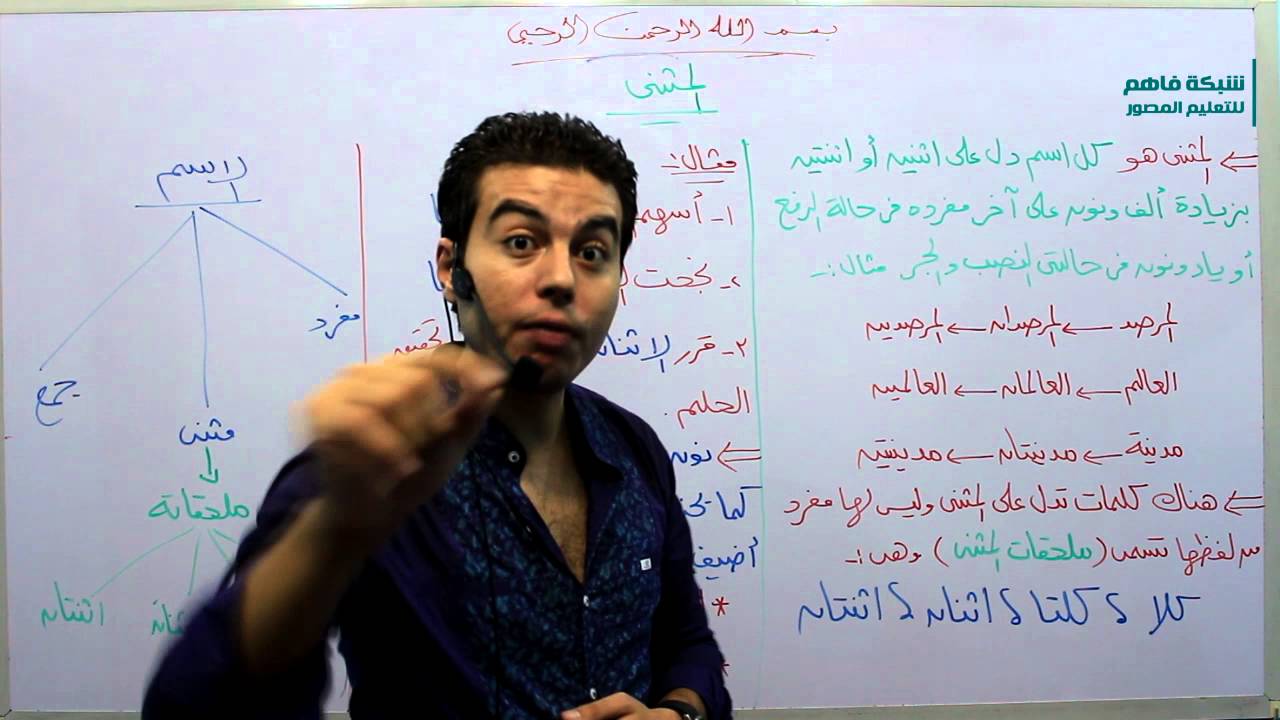 لغتى الخالدة اول متوسط - درس المثنى