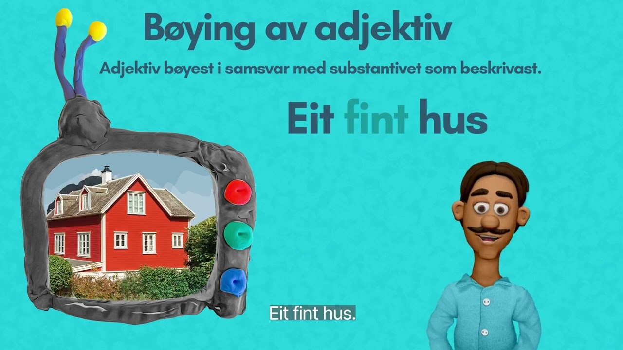 Bøying av adjektiv: Nynorsk