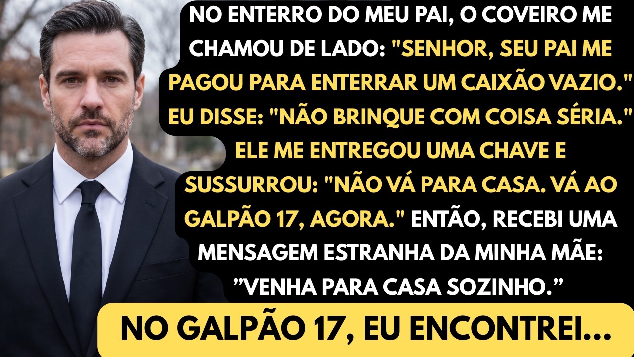 No funeral do meu pai, o coveiro sussurrou: 