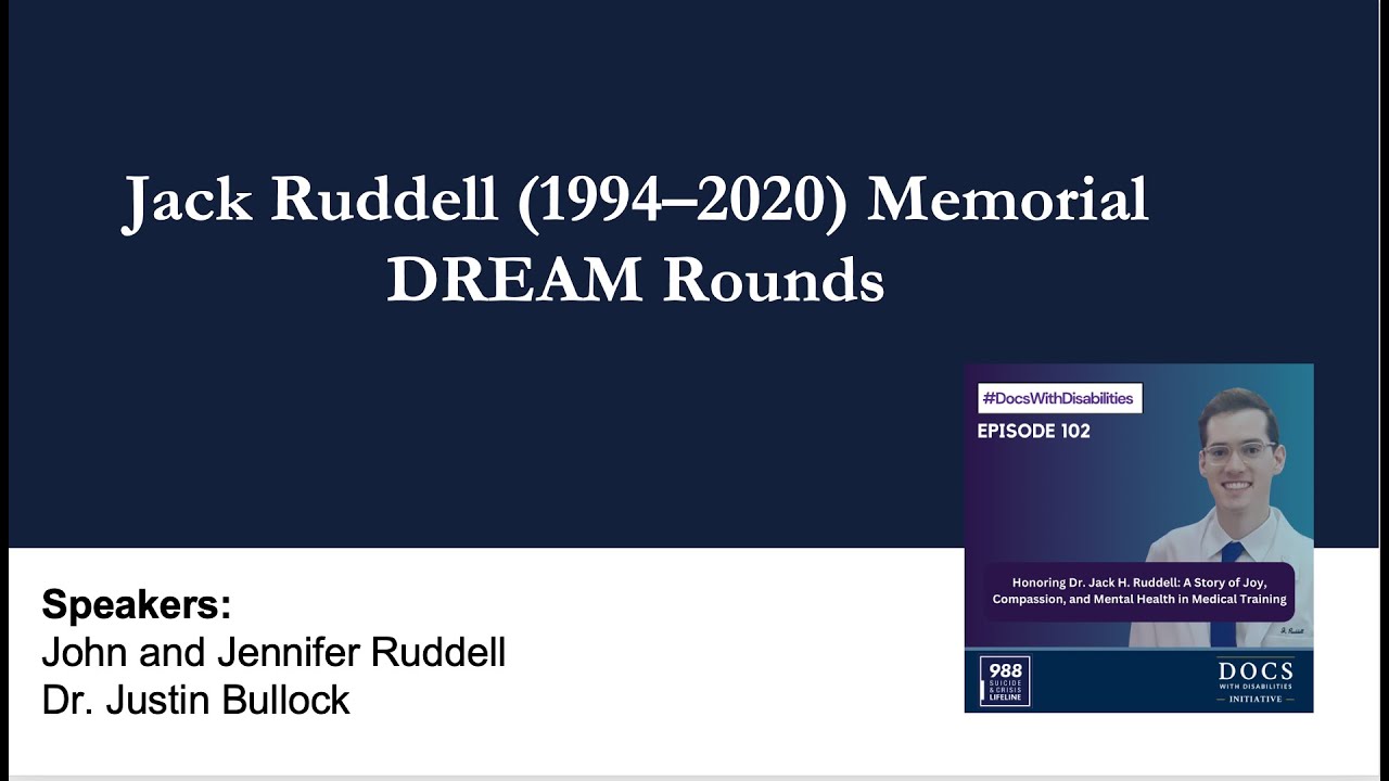 The Inaugural Dr. Jack Ruddell Memorial Talk