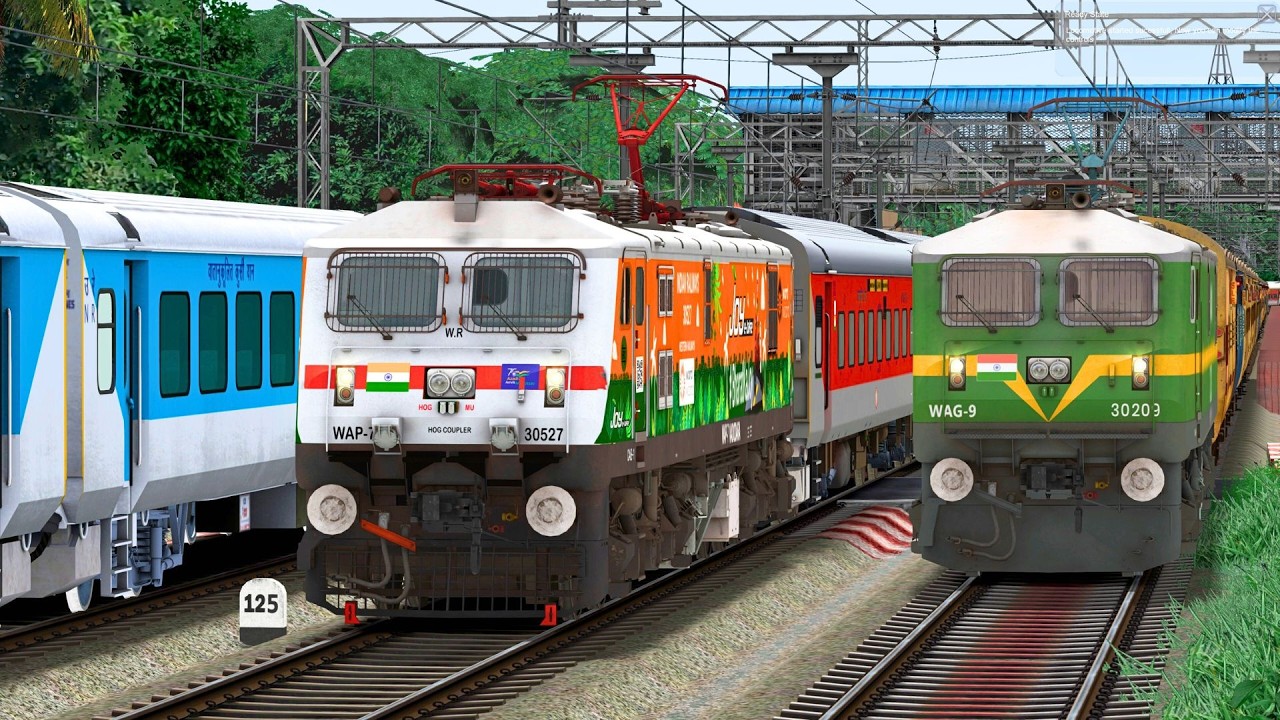 WAG9 ICF UTKRISHT EXPRESS TRAIN | BUMPY RAILROAD | RAILWORKS | INDIAN TRAIN SIMULATOR GAMEPLAY