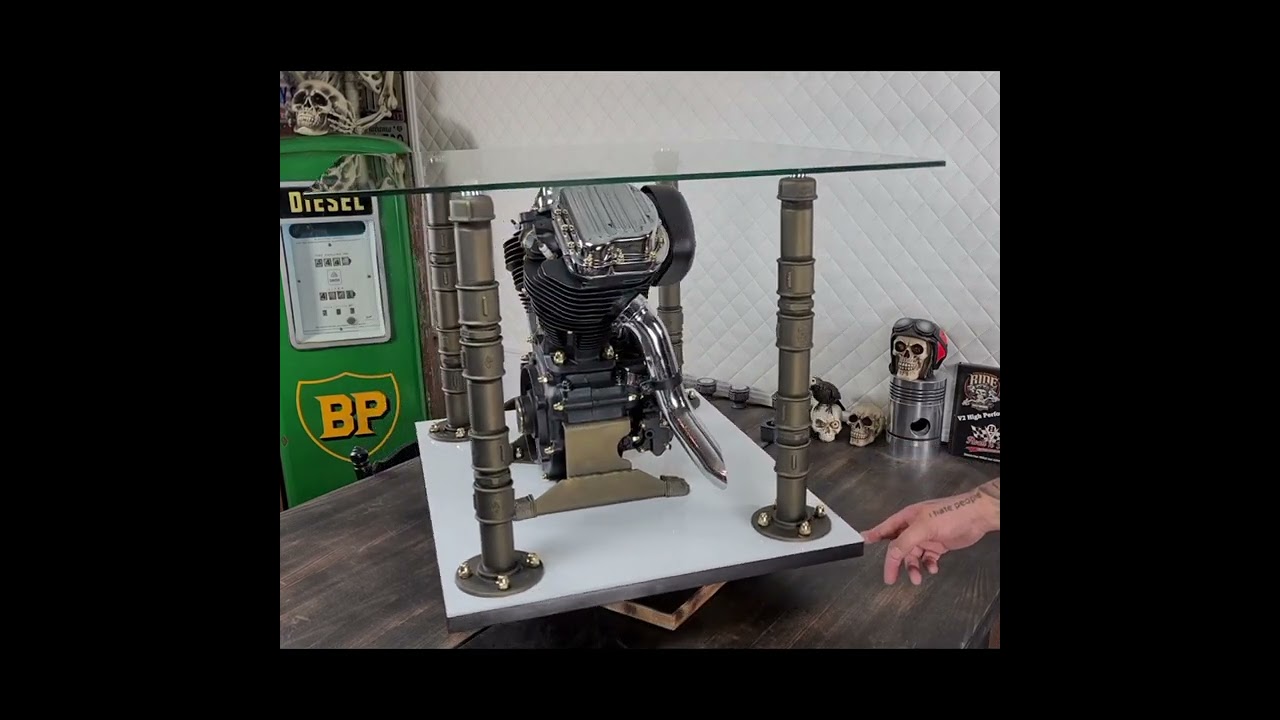 Motortisch Harley-Davidson Panhead "Little Foot" V2