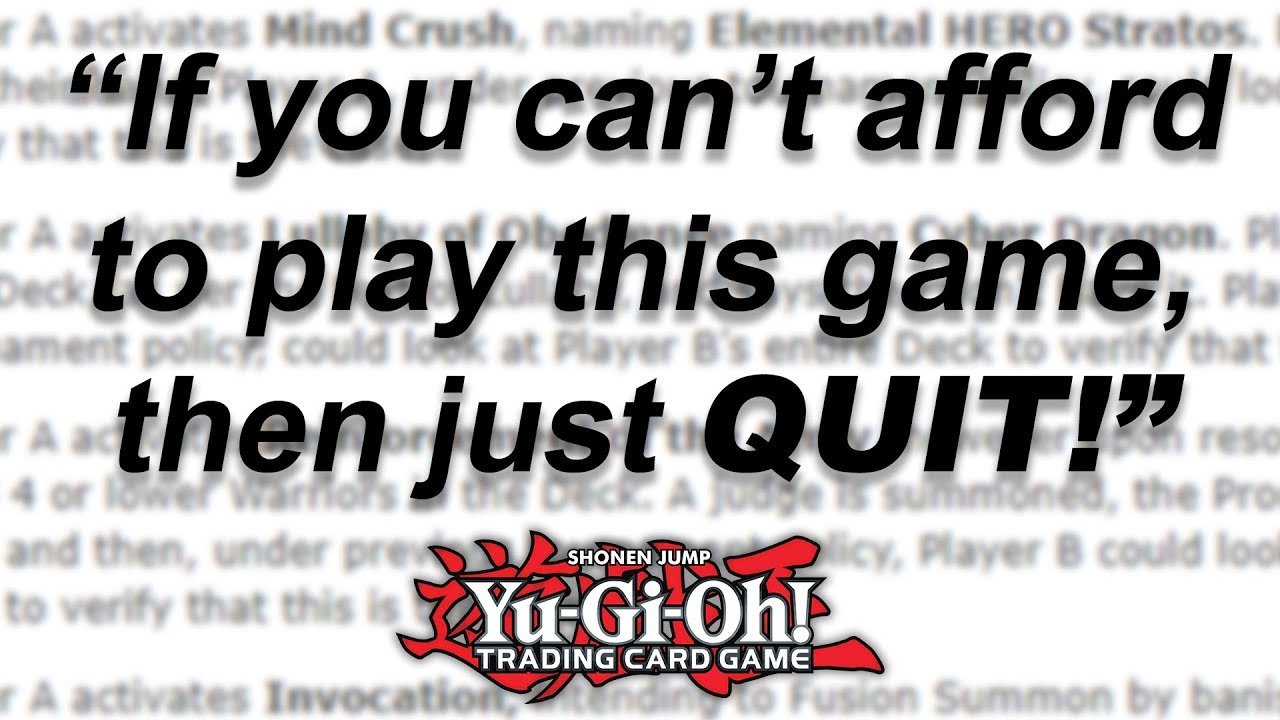 Most RIDICULOUS Yu-Gi-Oh Opinions!