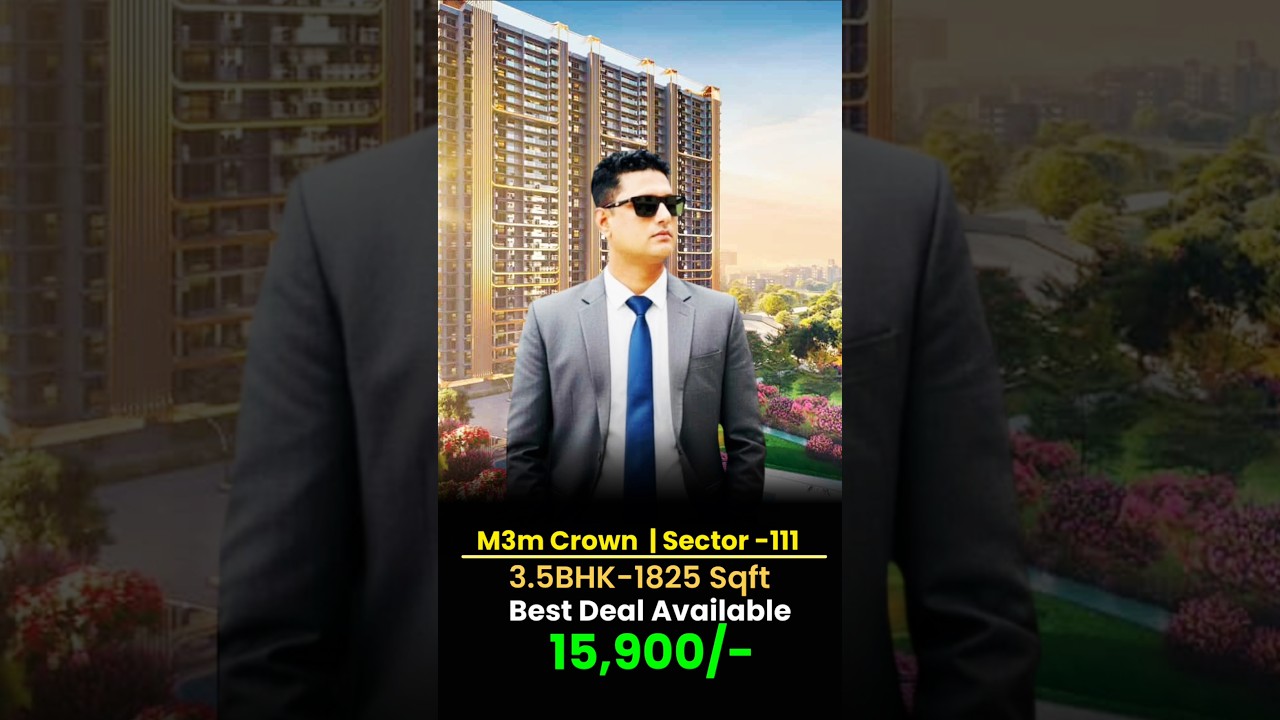 best deal in M3M crown #gurgaon #m3mcrown #dwarkaexpressway #property