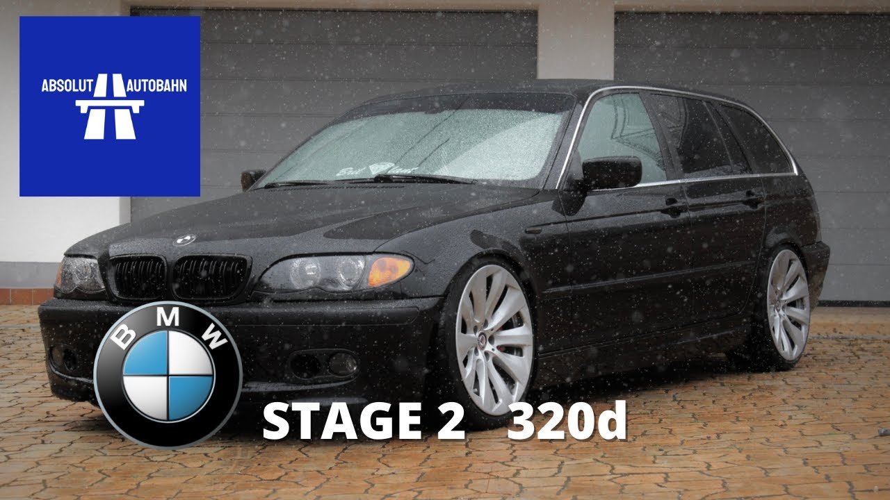 BMW e46 320d Stage 2 Top Speed Night Test Drive on Autobahn | Absolut Autobahn
