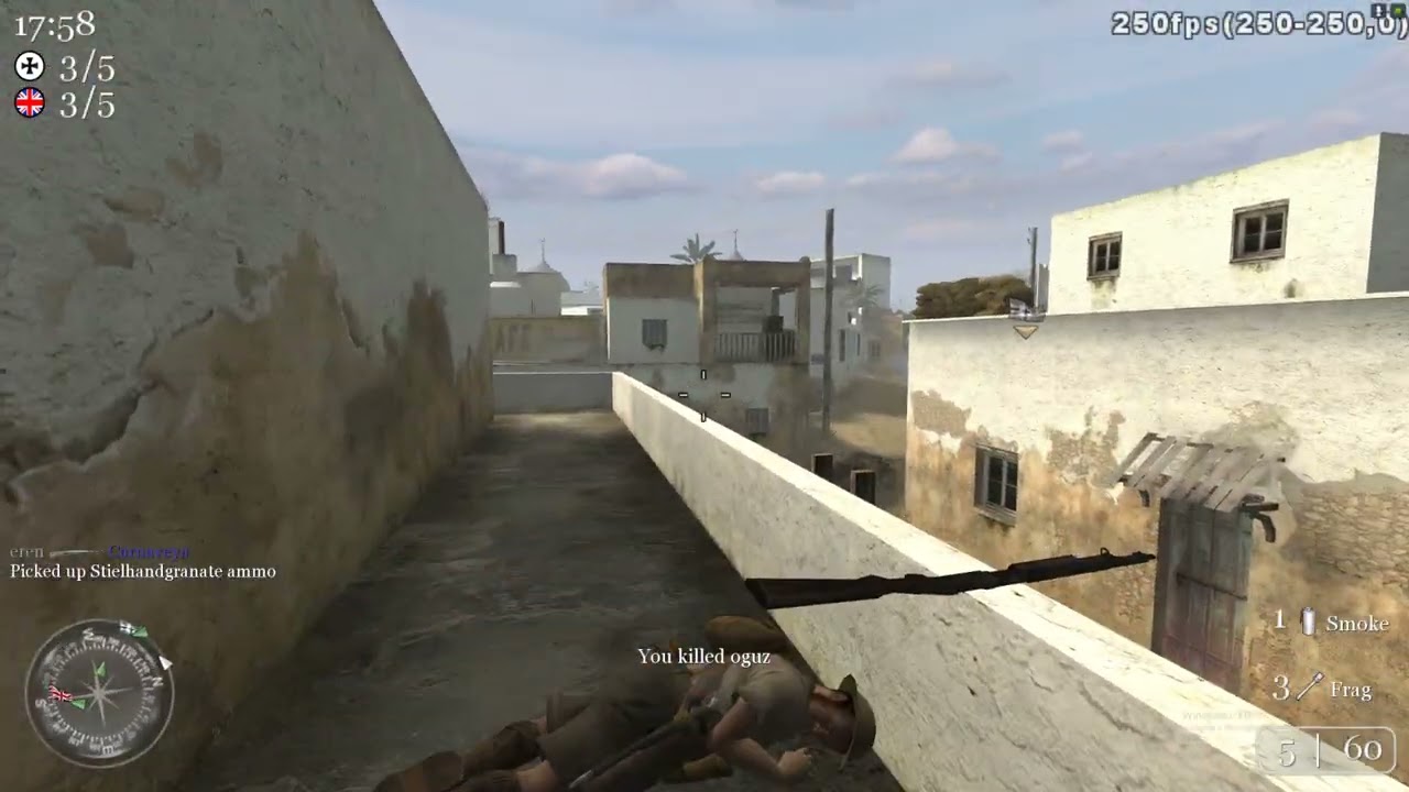Son Anda Gokhan Satti  , Call Of Duty 2 Online , Capture The Flag ,Tunus #callofduty2