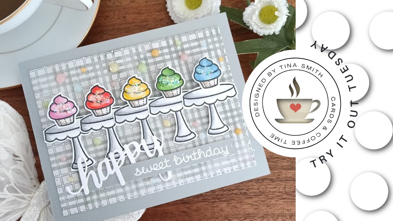 Try It Out Tuesday | Lawn Fawn Baked with Love | DIY Birthday Card