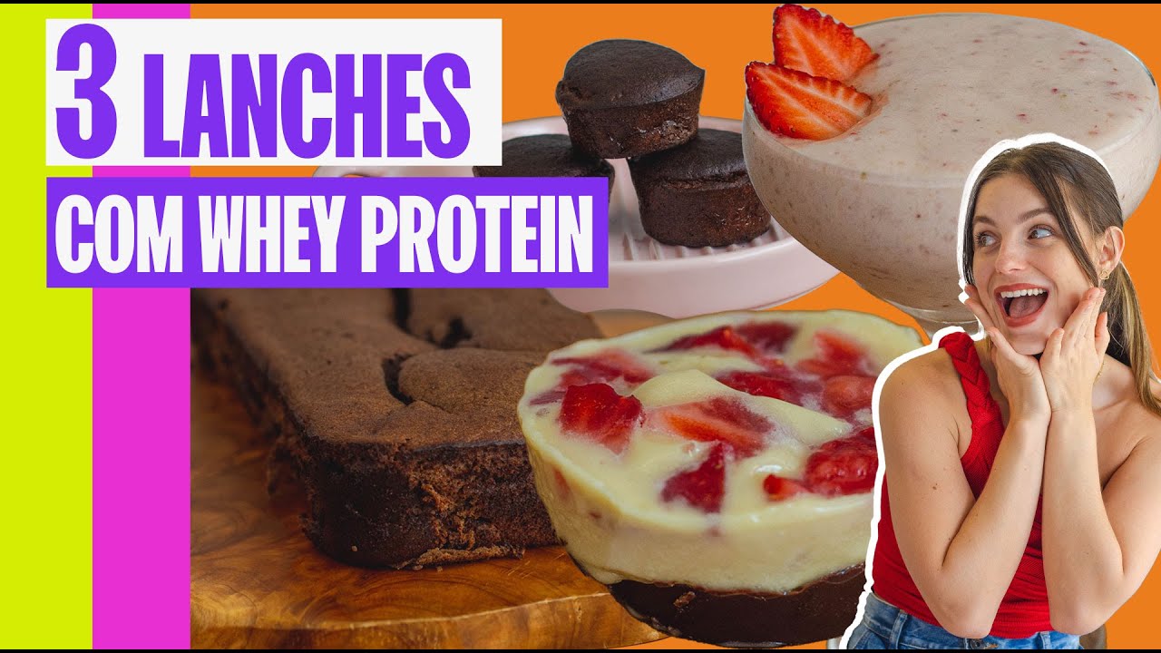 3 RECEITAS COM WHEY PROTEIN | RÁPIDAS E FÁCEIS