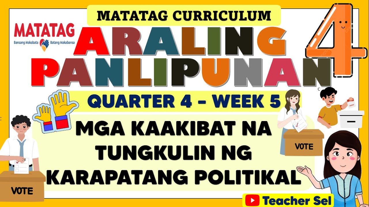 AP 4 QUARTER 4 WEEK 5 MATATAG - MGA KAAKIBAT NA TUNGKULIN NG KARAPATANG POLITIKAL