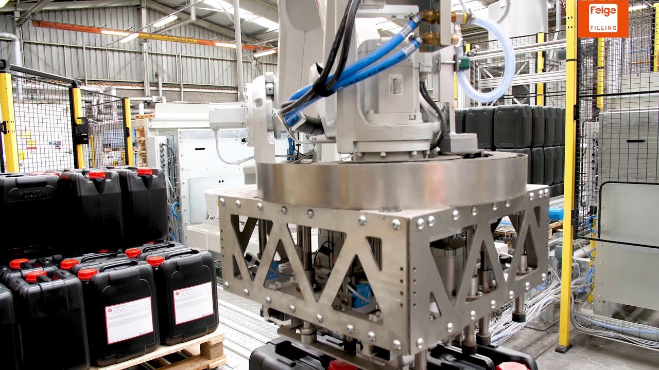 Automatic Can Filler (Feige filling) bij Chevron in Gent