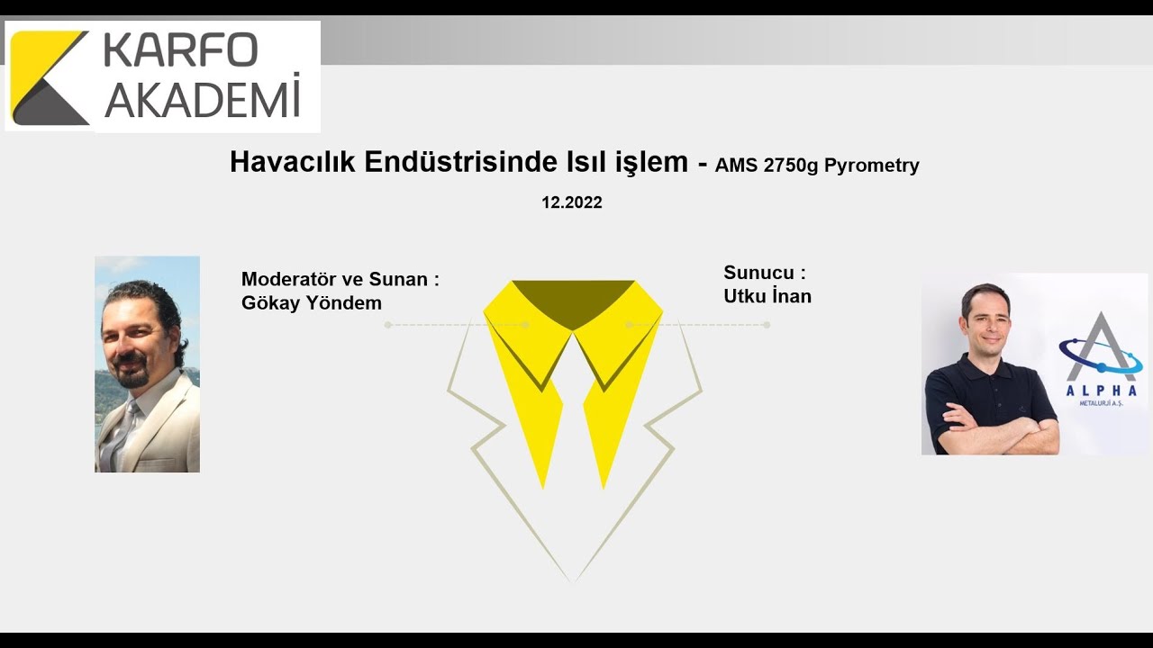 Havacılık Endüstrisinde Isıl işlem - AMS 2750g Pyrometry ve son versiyonu üzerine