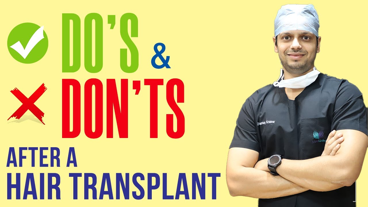 Hair Transplant Surgery in 2024- Post Operative Hair Transplant Instructions (हिंदी) |  MedLinks