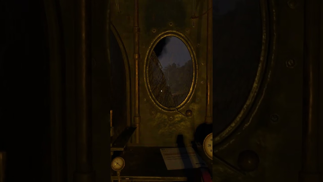 Driving in the beautiful night with the steam locomotive.