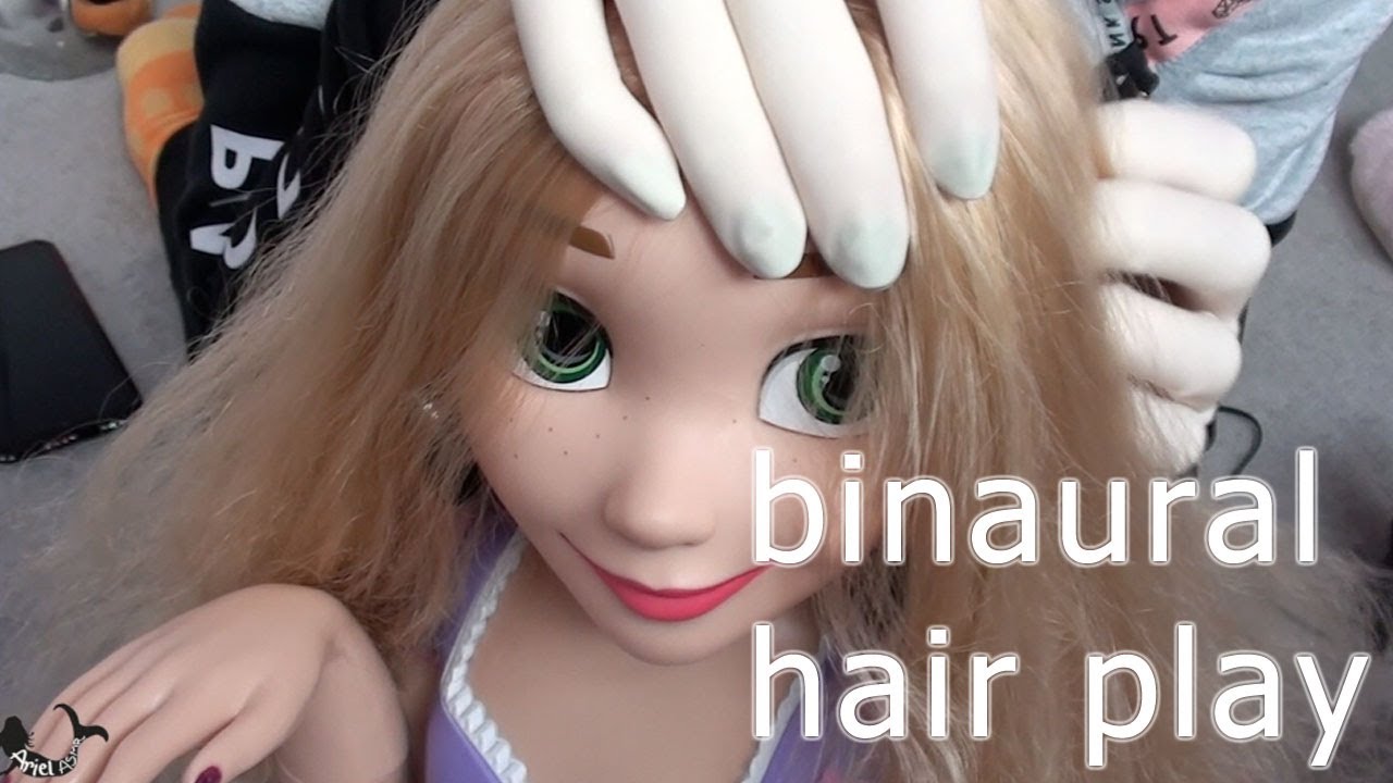 echo hair play shears asmr. Latex gloves. super relaxing