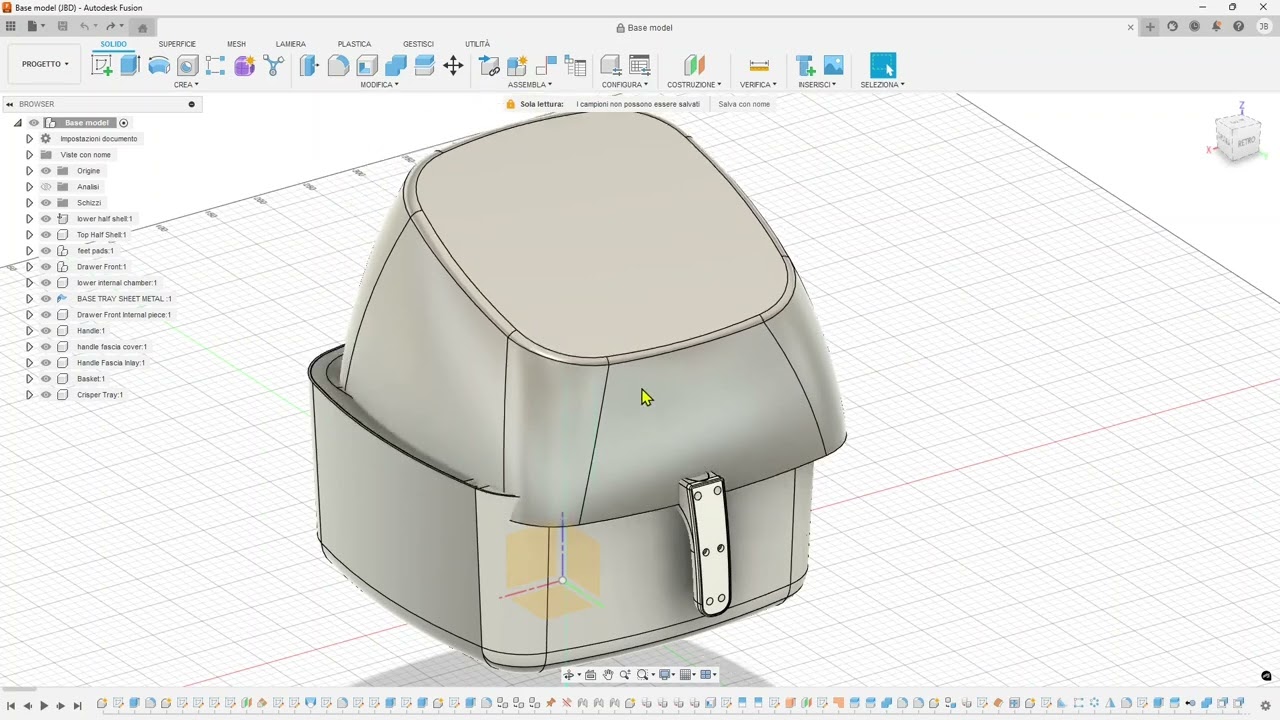 FUSION - Lezione 01 -  Interfaccia, Tema, Visualizza, Layout, Comandi Base, Selezione e Navigazione