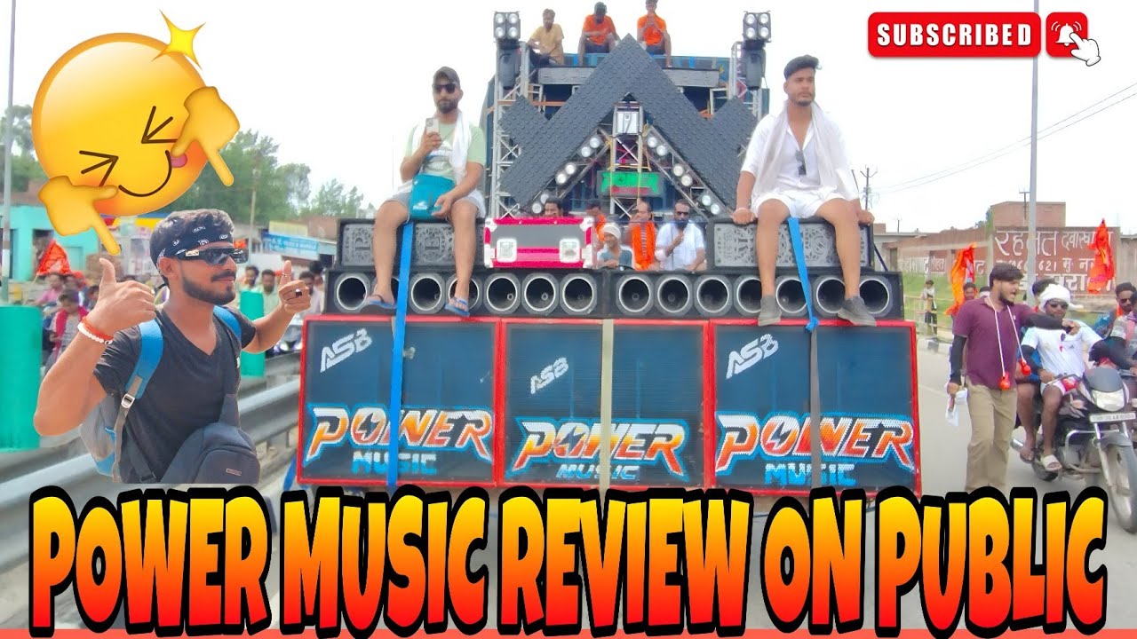 POWER MUSIC || REVIEW ON PUBLIC || KAWAR YATRA 2K25 HARIDWAR #viralvideo #powermusic