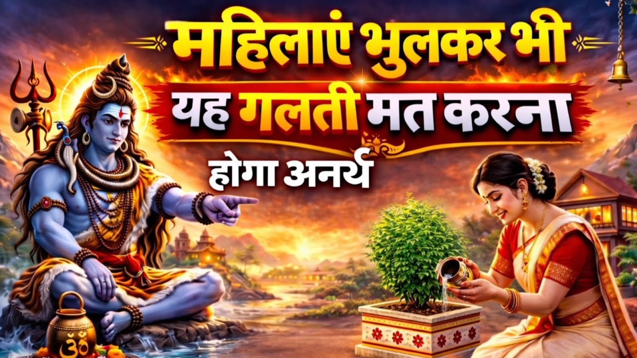 महादेव ने बताया तुलसी को जल देते समय जरूर बोले यह तीन शब्द | महिलाएं जरूर सुनें