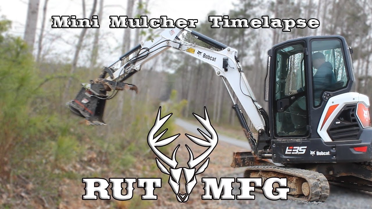 Mini Mulcher Land Clean Up Time-lapse | Rut MFG