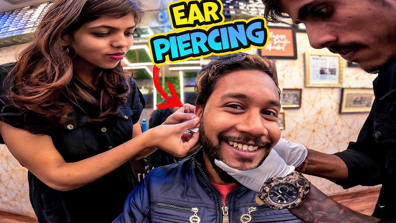 I got My First GUN Ear Piercing at Ranchi's Best Tattoo Shop